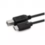 Microconnect USB3.1C2B2 USB kabelis USB 2.0 1,8 m USB C USB B Melns