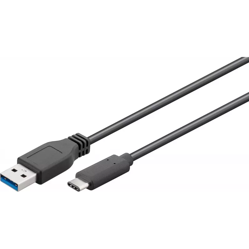 Microconnect USB3.1CA05 USB kabelis 0,5 m USB C uz USB A melns