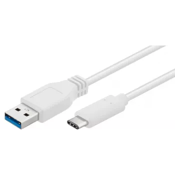 Microconnect USB3.1CA2W USB kabelis USB 3.2 Gen 1 (3.1 Gen 1) 2 m USB A USB C Balts