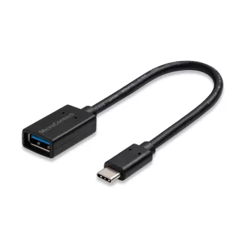 Microconnect USB3.1CAF02 USB kabelis USB 3.2 Gen 1 (3.1 Gen 1) 0,2 m USB C USB A melns