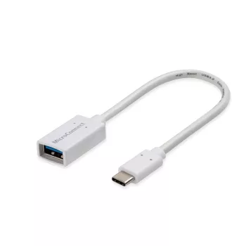 Microconnect USB3.1CAF02W USB kabelis, USB 3.2 Gen 1 (3.1 Gen 1), 0,2 m, USB C, USB A, balts