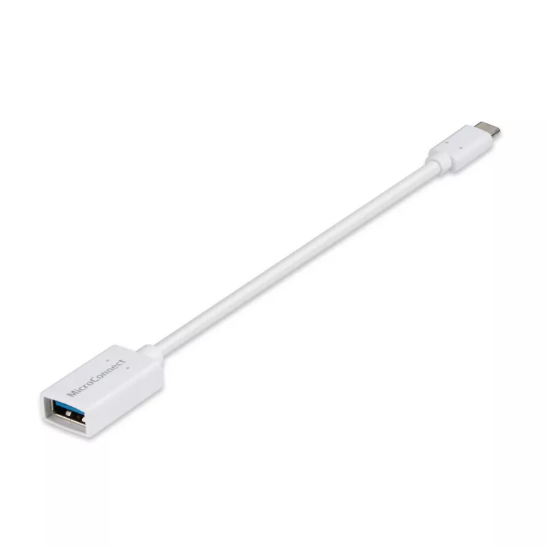 Microconnect USB3.1CAF02W USB kabelis, USB 3.2 Gen 1 (3.1 Gen 1), 0,2 m, USB C, USB A, balts