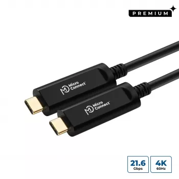 Microconnect USB3.1CC20OP USB kabelis USB 3.2 Gen 2 (3.1 Gen 2) 20 m USB C Melns