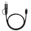 Microconnect USB3.1CCA1 USB kabelis USB 3.2 Gen 1 (3.1 Gen 1) 1 m USB C Melns