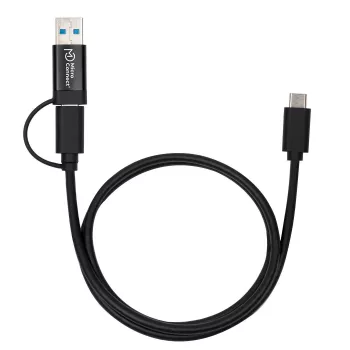 Microconnect USB3.1CCA1 USB kabelis USB 3.2 Gen 1 (3.1 Gen 1) 1 m USB C Melns