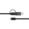 Microconnect USB3.1CCA1 USB kabelis USB 3.2 Gen 1 (3.1 Gen 1) 1 m USB C Melns