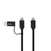 Microconnect USB3.1CCA1 USB kabelis USB 3.2 Gen 1 (3.1 Gen 1) 1 m USB C Melns