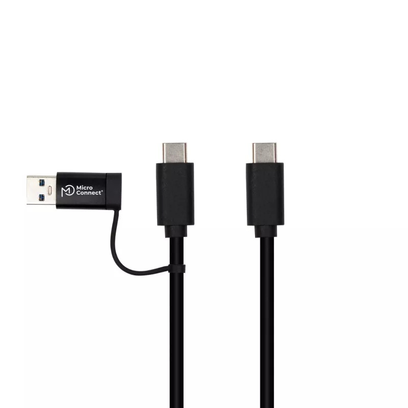 Microconnect USB3.1CCA1 USB kabelis USB 3.2 Gen 1 (3.1 Gen 1) 1 m USB C Melns