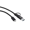 Microconnect USB3.1CCA1 USB kabelis USB 3.2 Gen 1 (3.1 Gen 1) 1 m USB C Melns