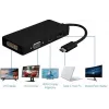 Microconnect USB3.1CCOM10 USB grafikas adapteris 3840 x 2160 pikseļi melns