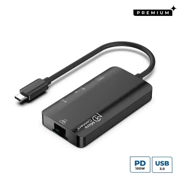 Microconnect USB3.1CCOM16 klēpjdatora dokstacija/portu replikators Vadu USB 3.2 Gen 1 (3.1 Gen 1) Type-C Pelēks