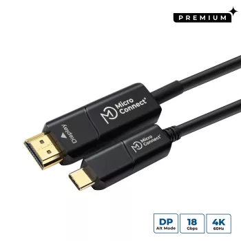 Microconnect USB3.1CHDMI15OP video kabeļa adapteris 15 m USB Type-C HDMI Melns