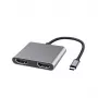 Microconnect USB3.1CHDMIX2 USB grafiskais adapteris Melns