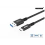 Microconnect USB3.2AC05 USB kabelis USB 3.2 Gen 2 (3.1 Gen 2) 0,5 m USB C USB A melns