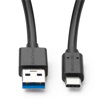 Microconnect USB3.2CA0.25 USB kabelis USB 3.2 Gen 2 (3.1 Gen 2) 0,25 m USB A USB C Melns