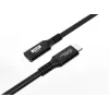 Microconnect USB3.2CC1.5EX USB kabelis USB4 Gen 2x2 1,5 m USB C melns