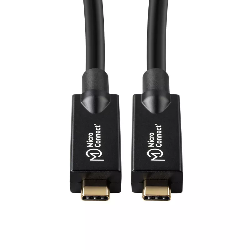 Microconnect USB3.2CC10OP USB kabelis USB 3.2 Gen 2 (3.1 Gen 2) 10 m USB C Melns