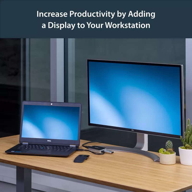 StarTech.com USB 3.0 uz HDMI adapteris ar 1x USB, USB uz HDMI monitora pārveidotājs Windows (nav atbalsta macOS/ChromeOS/Linux) - TAA
