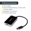 StarTech.com USB 3.0 uz HDMI adapteris ar 1x USB, USB uz HDMI monitora pārveidotājs Windows (nav atbalsta macOS/ChromeOS/Linux) - TAA