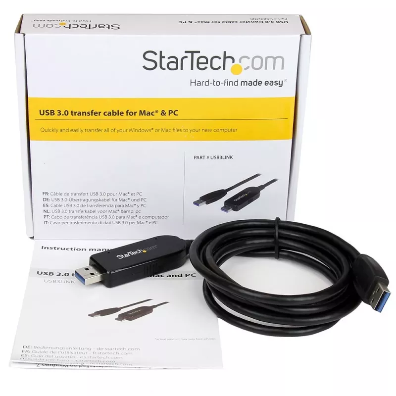 StarTech.com USB 3.0 datu pārsūtīšanas kabelis Mac un Windows~USB 3.0 datu pārsūtīšanas kabelis Mac un Windows, 2 m (6 pēdas)