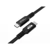 USB kabelis Microconnect USB4CC1-240W 1m USB4 Gen 3x2 40 Gbit/s Melns