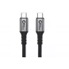 USB kabelis Microconnect USB4CC2 2m USB4 Gen 3x2 40 Gbit/s Melns