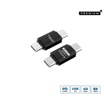 Microconnect USB4-CC-240W USB kabelis 0 m USB C melns
