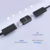 Microconnect USB4-CC-240W USB kabelis 0 m USB C melns