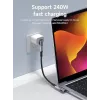 Microconnect USB4-CCFA-240W USB kabelis 0 m USB C Melns