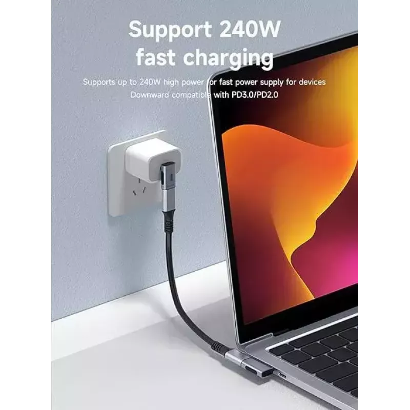Microconnect USB4-CCFA-240W USB kabelis 0 m USB C Melns