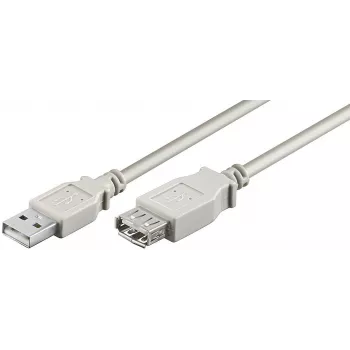 Microconnect USBAAF05 USB kabelis USB 2.0 0,5 m USB A pelēks