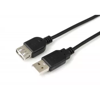 Microconnect USBAAF1B USB kabelis USB 2.0 1 m USB A melns