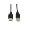 Microconnect USBAAF1B USB kabelis USB 2.0 1 m USB A melns