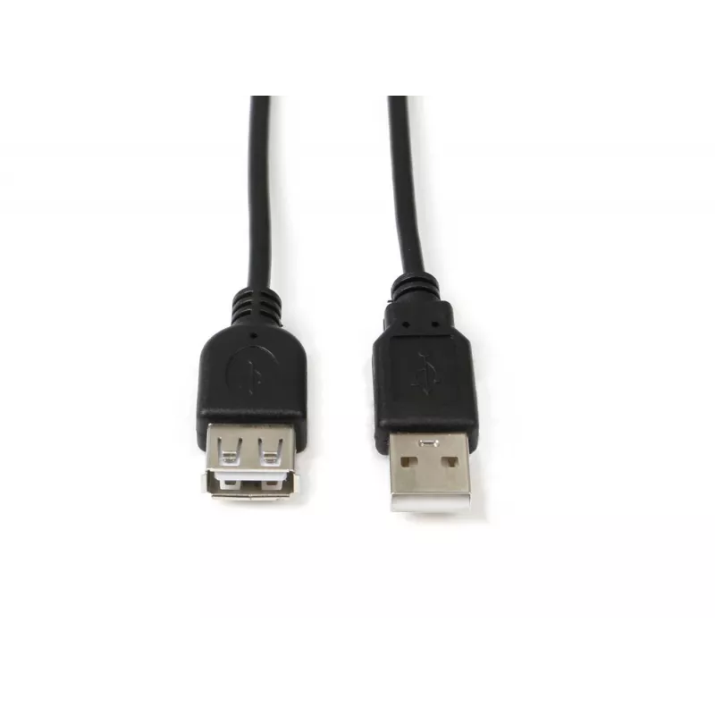 Microconnect USBAAF1B USB kabelis USB 2.0 1 m USB A melns