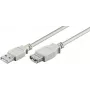 Microconnect USBAAF3 USB kabelis USB 2.0 3 m USB A pelēks