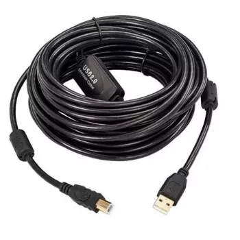 Microconnect USBAB15B-ACTIVE USB kabelis USB 2.0 15 m USB A USB B Melns