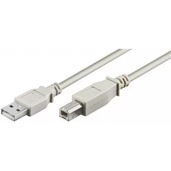 Microconnect USBAB2 USB kabelis USB 2.0 1,8 m USB A USB B Balts