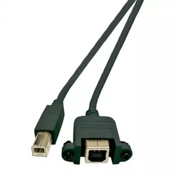 Microconnect USBABF1PANEL2 USB kabelis USB 2.0 1,8 m USB A USB B Melns
