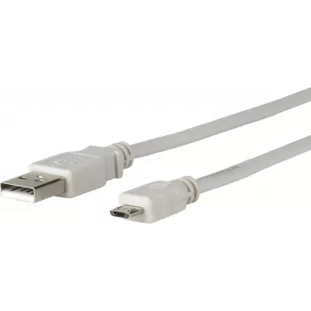 Microconnect USBABMICRO5G USB kabelis USB 2.0 5 m Micro-USB B USB A Pelēks