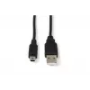Microconnect USBAMB53 USB kabelis USB 2.0 3 m USB A Mini-USB B Melns