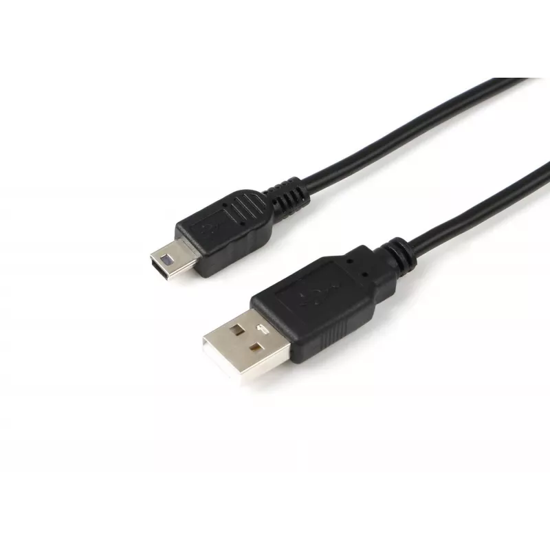 Microconnect USBAMB55 USB kabelis USB 2.0 5 m USB A Mini-USB B Melns