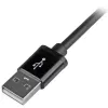 StarTech.com 2 m (6 pēdas) USB uz Lightning kabelis - Garais iPhone / iPad / iPod lādētāja kabelis - Lightning uz USB kabelis - Apple MFi sertificēts - Melns