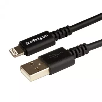 StarTech.com 3 m (10 pēdas) USB uz Lightning kabelis - Garš iPhone / iPad / iPod lādēšanas kabelis - Lightning uz USB kabelis - Apple MFi sertificēts - Melns