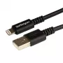 StarTech.com 3 m (10 pēdas) USB uz Lightning kabelis - Garš iPhone / iPad / iPod lādēšanas kabelis - Lightning uz USB kabelis - Apple MFi sertificēts - Melns