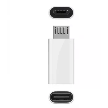 Microconnect USBMICROUSBS kabeļa savienotāja pārveidotājs Micro-USB B USB C Balts