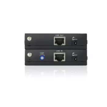 ATEN VGA Over Cat5e/6 Video Extender 150metri, 1920 x 1200 pikseļi, AV raidītājs un uztvērējs, 150 m, vadu, melns