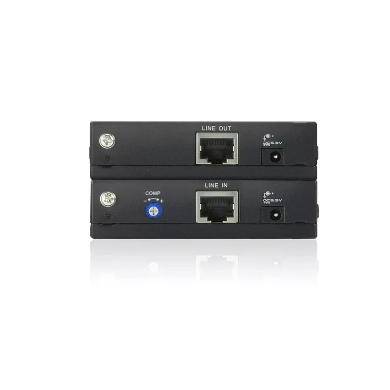 ATEN VGA Over Cat5e/6 Video Extender 150metri, 1920 x 1200 pikseļi, AV raidītājs un uztvērējs, 150 m, vadu, melns