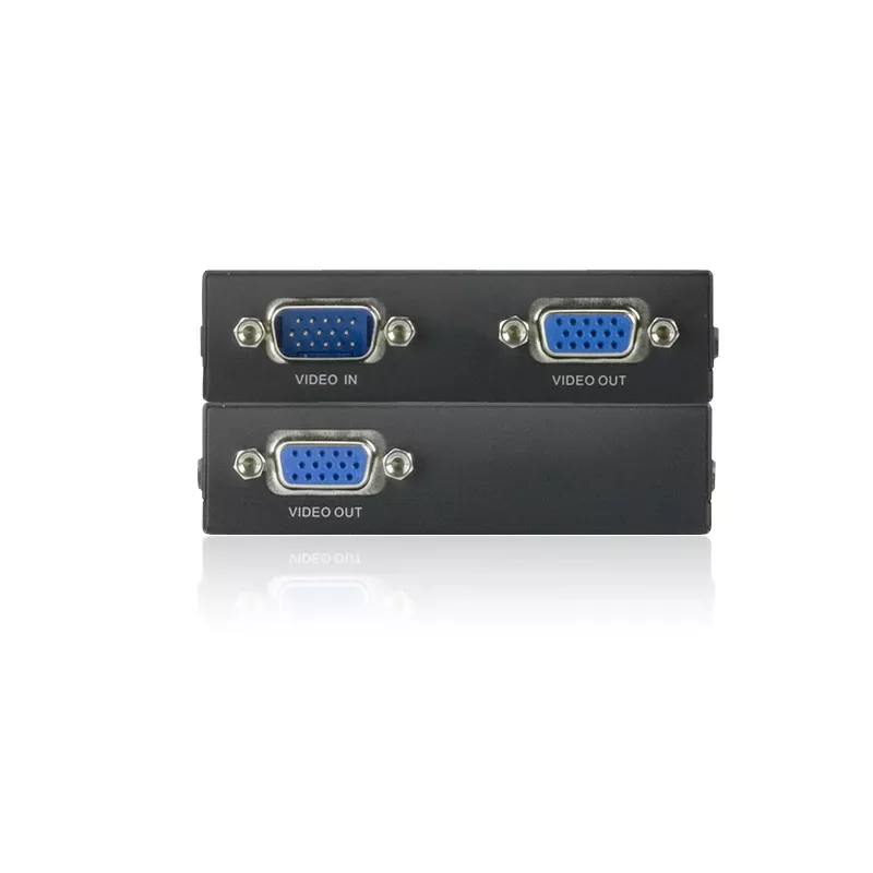 ATEN VGA Over Cat5e/6 Video Extender 150metri, 1920 x 1200 pikseļi, AV raidītājs un uztvērējs, 150 m, vadu, melns