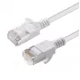 Microconnect V-FTP6A01W-plāns tīkla kabelis, balts, 1 m, Cat6a U/FTP (STP)