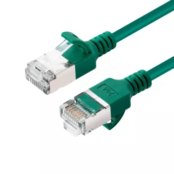 Microconnect V-FTP6A05G-plāns tīkla kabelis zaļš 5 m Cat6a U/FTP (STP)